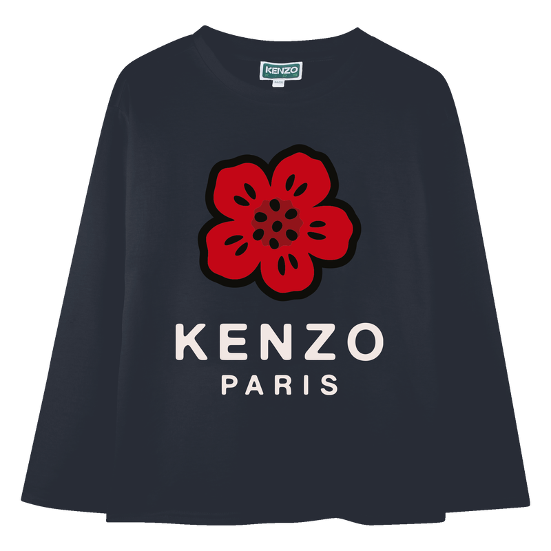 Long-sleeved jersey T-shirt KENZO KIDS 
                        UNISEX
