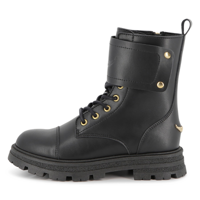 Cowhide leather lace-up boots ZADIG & VOLTAIRE GIRL