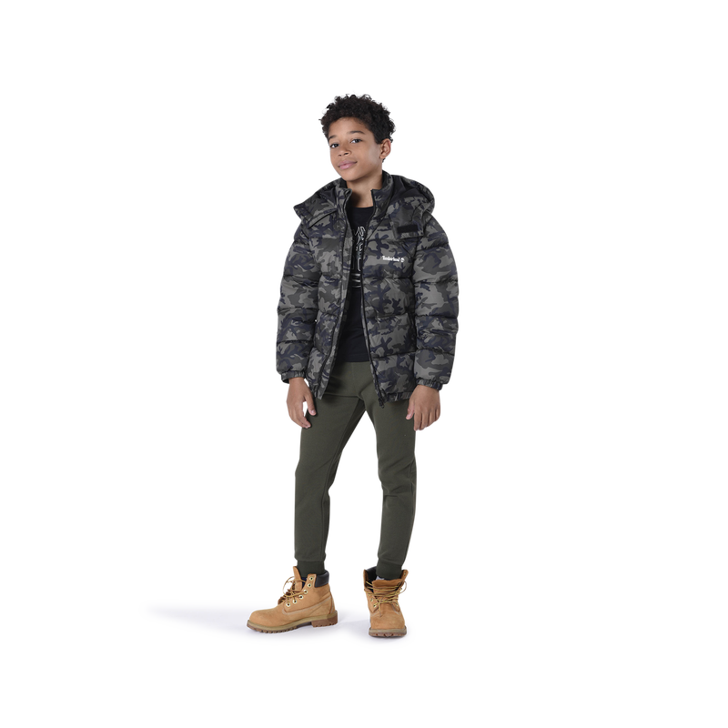 Water-repellent camo parka TIMBERLAND 
                    BOY