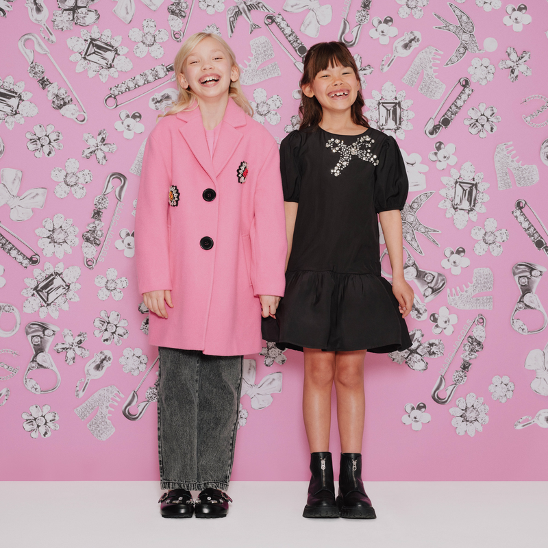 Pea coat in woollen cloth MARC JACOBS 
                        GIRL