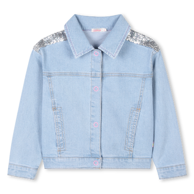Sequin denim jacket