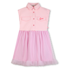 Bi-Material Dress BILLIEBLUSH 
                    GIRL