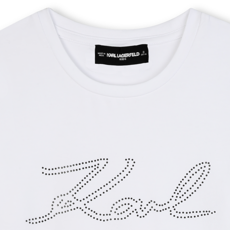 Short-sleeved T-shirt KARL LAGERFELD KIDS 
                    GIRL