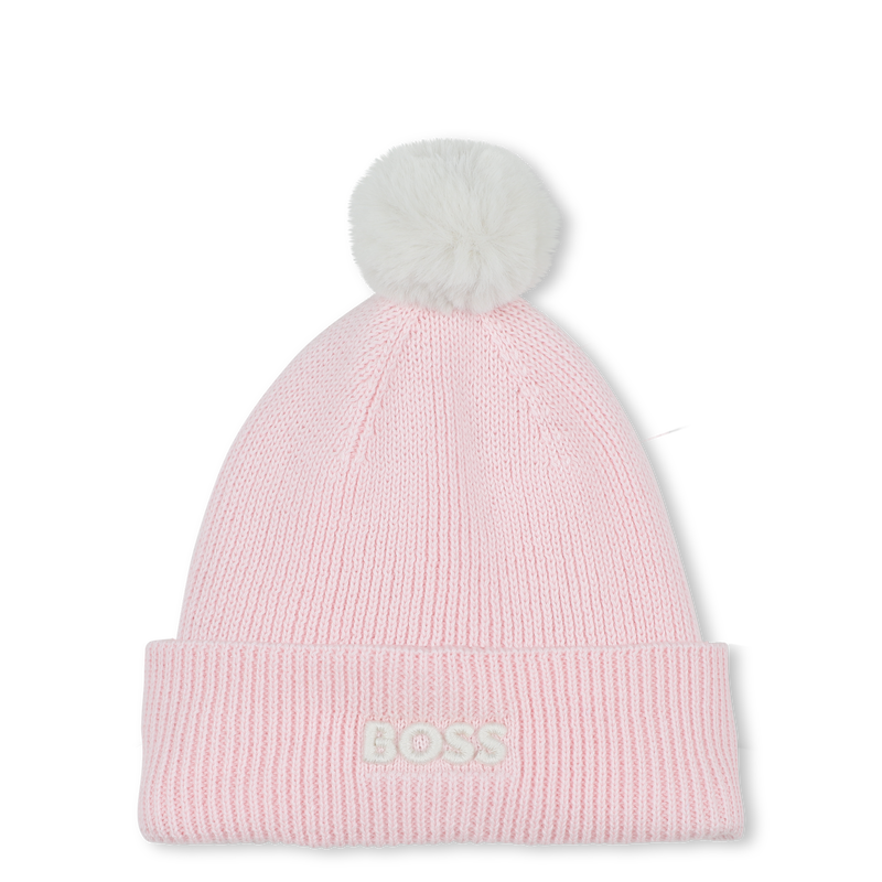 Knitted hat with pompom BOSS 
                        GIRL