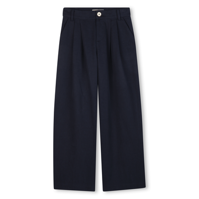 Wide leg twill trousers MICHAEL KORS GIRL