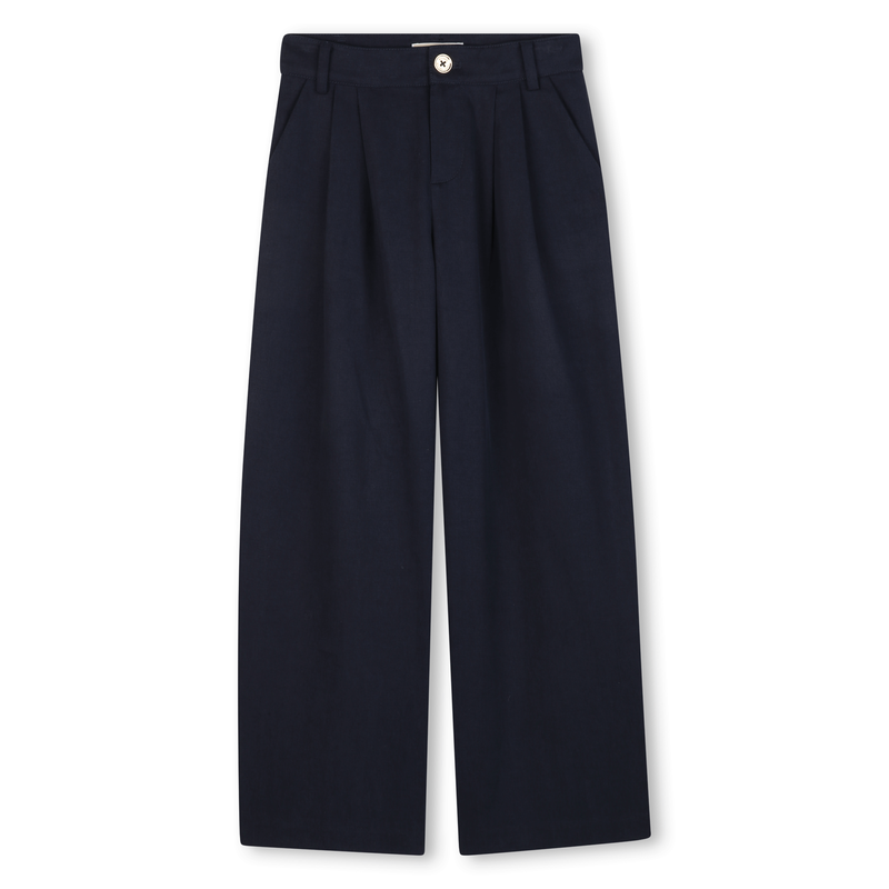 Wide leg twill trousers MICHAEL KORS 
                    GIRL