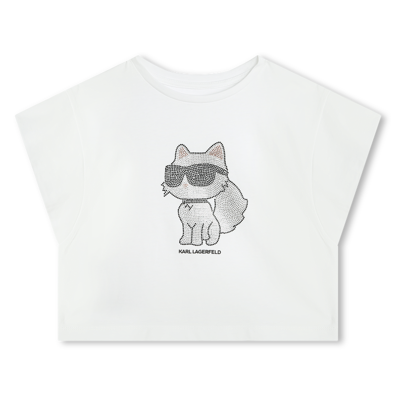 Diamanté Illustration Top KARL LAGERFELD KIDS 
                    GIRL