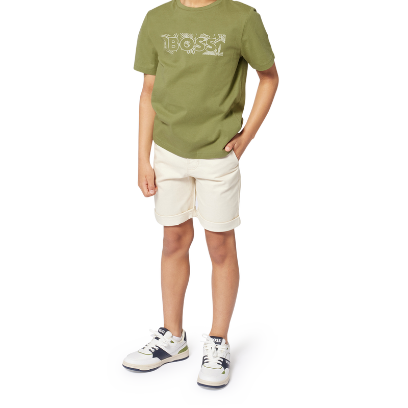 Short-sleeved cotton T-shirt BOSS 
                        BOY