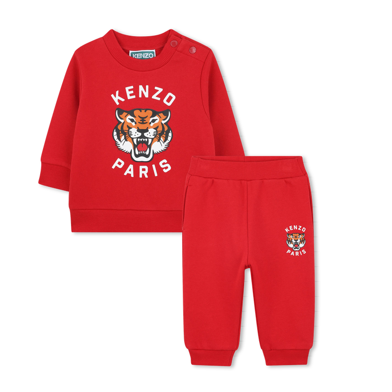 Sweatshirt and pants set in fleece KENZO KIDS 
                        UNISEX