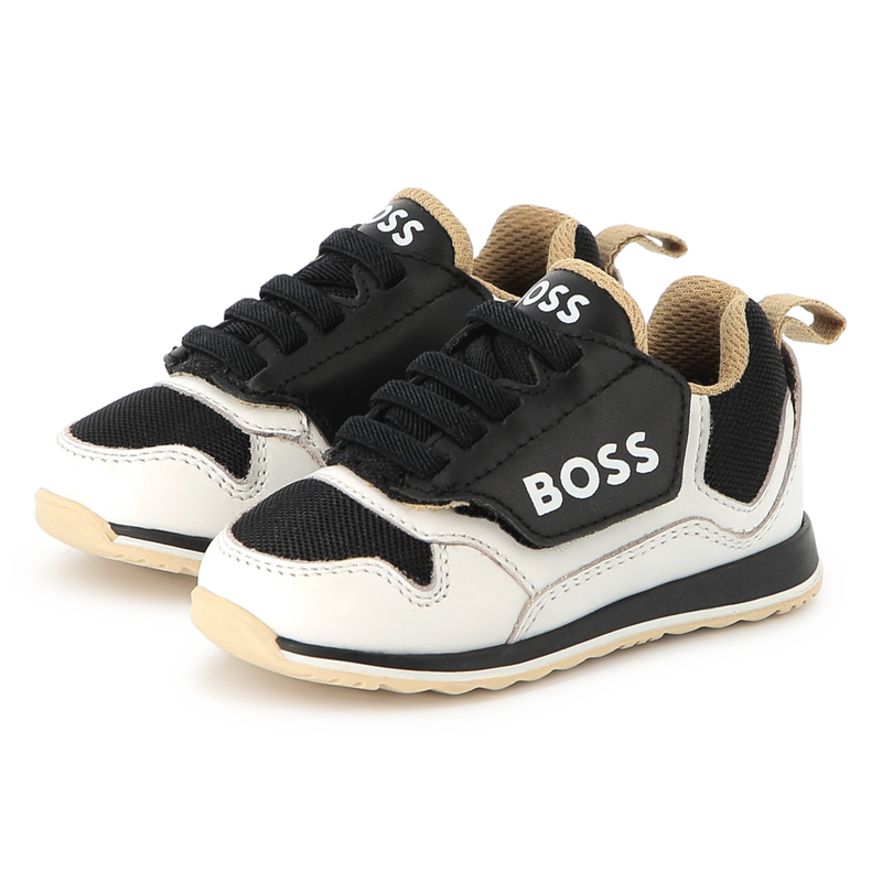 Lace-Up Leather Sneakers BOSS 
                        BOY