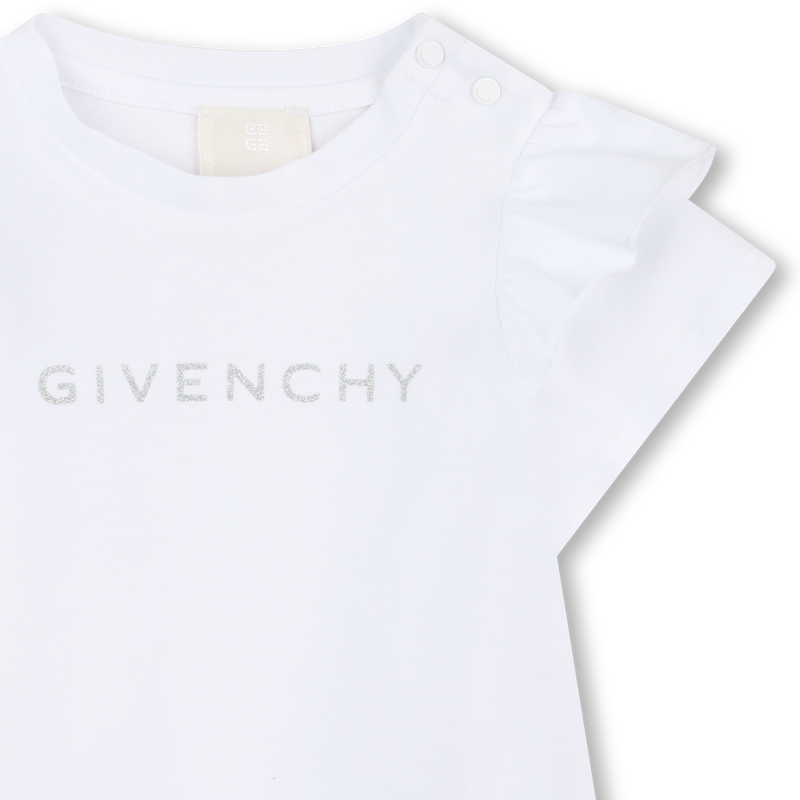 Frilled sleeve T-shirt GIVENCHY 
                    GIRL