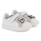 Low-top cowhide sneakers KARL LAGERFELD KIDS 
                    UNISEX