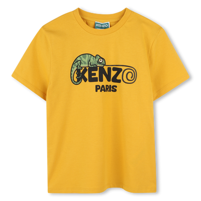 Short-Sleeved Cotton T-Shirt KENZO KIDS BOY