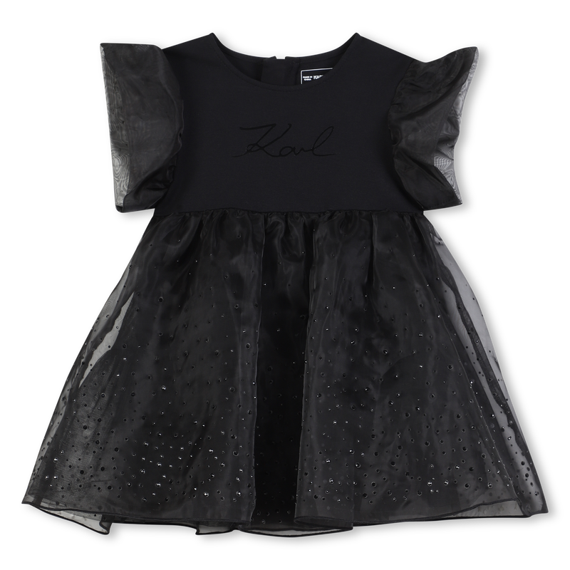 Short Sleeve Dress KARL LAGERFELD KIDS 
                    GIRL