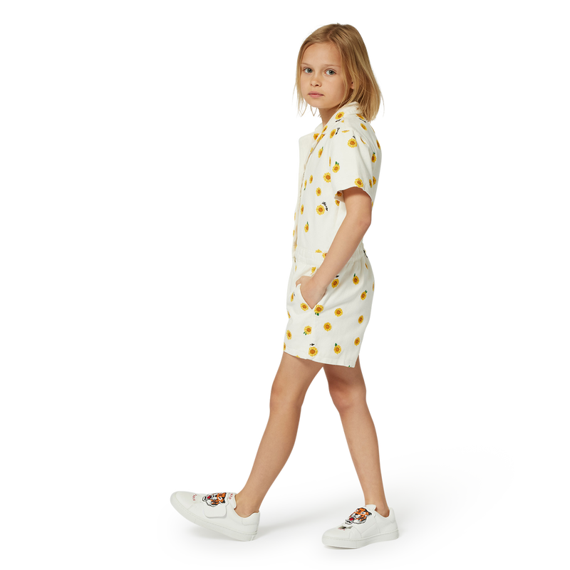 Cotton shorts romper KENZO KIDS 
                        GIRL