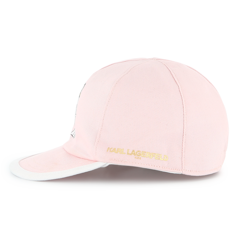 Reversible cotton cap KARL LAGERFELD KIDS 
                        GIRL