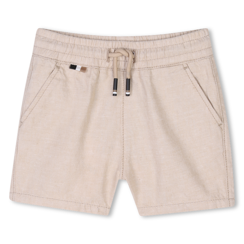 Linen and cotton shorts BOSS 
                        BOY