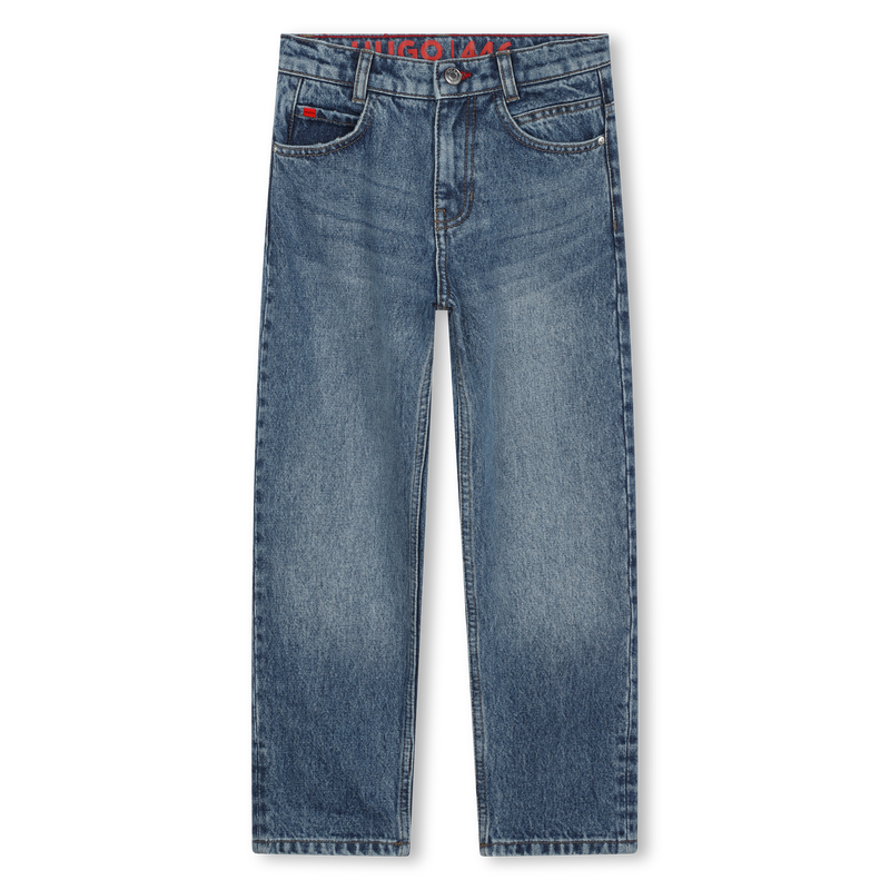 Wide-cut denim pants HUGO 
                    BOY