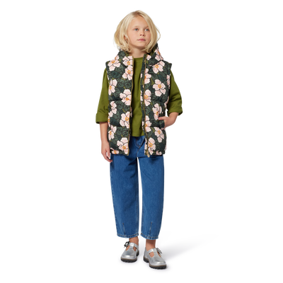 Asymmetrical denim pants KENZO KIDS GIRL