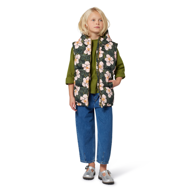 Asymmetrical denim pants KENZO KIDS 
                    GIRL