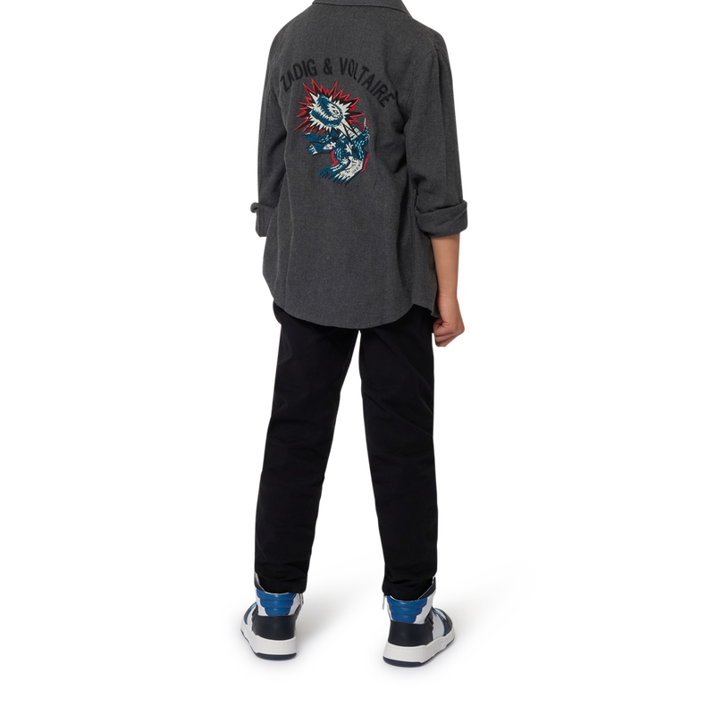 Long-sleeved embroidered shirt ZADIG VOLTAIRE 
                        BOY