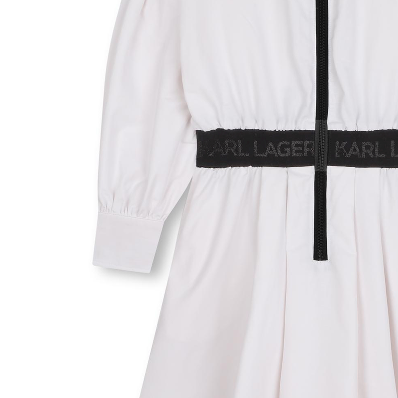 Zip-Up Shirt Dress KARL LAGERFELD KIDS 
                        GIRL