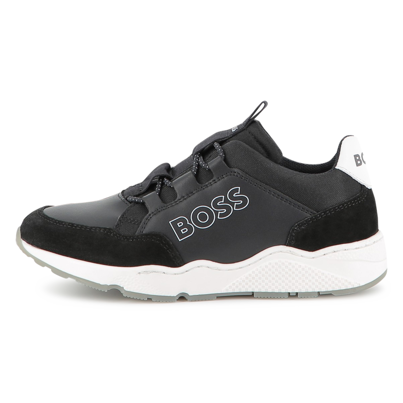 Faux and canvas sneakers BOSS 
                        BOY