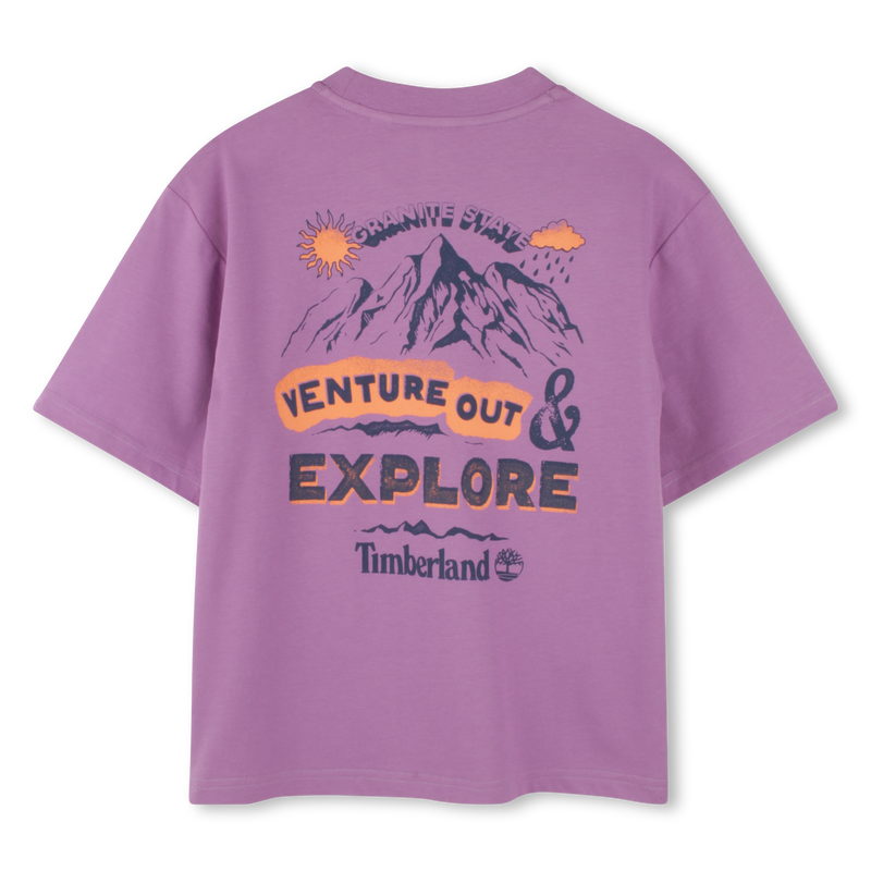 Loose mountain-print T-shirt TIMBERLAND 
                        BOY