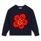 Knitted Flower & Logo Sweater KENZO KIDS 
                    GIRL