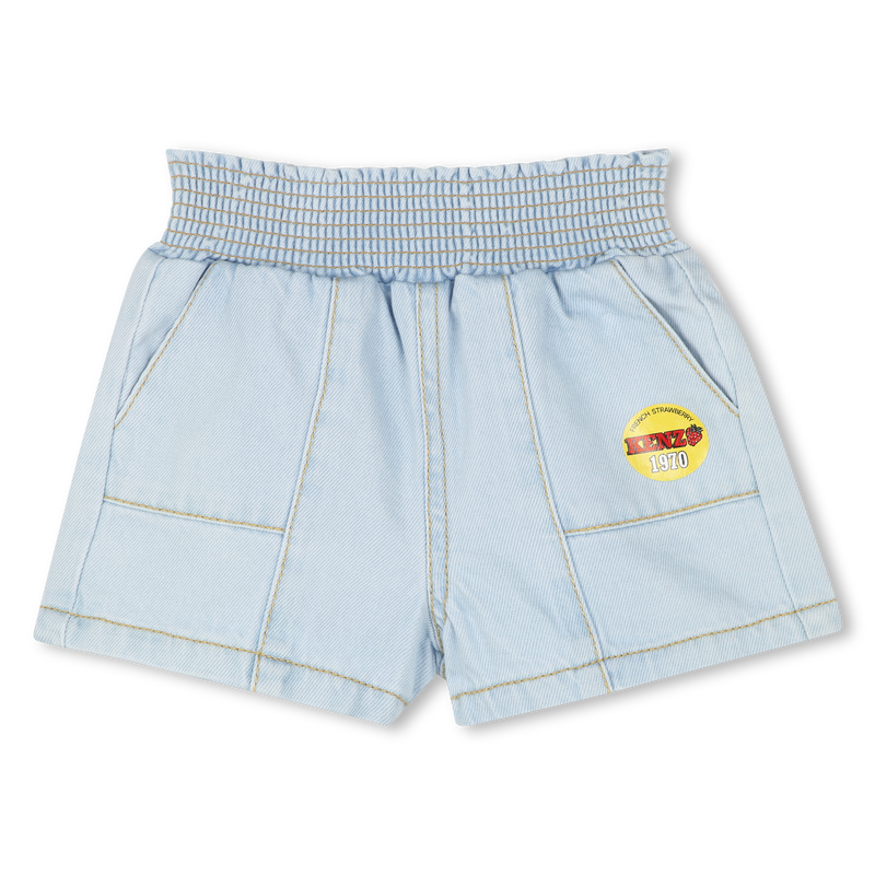 Denim shorts with pockets KENZO KIDS 
                        GIRL
