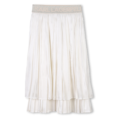 Pleated voile skirt KARL LAGERFELD KIDS GIRL