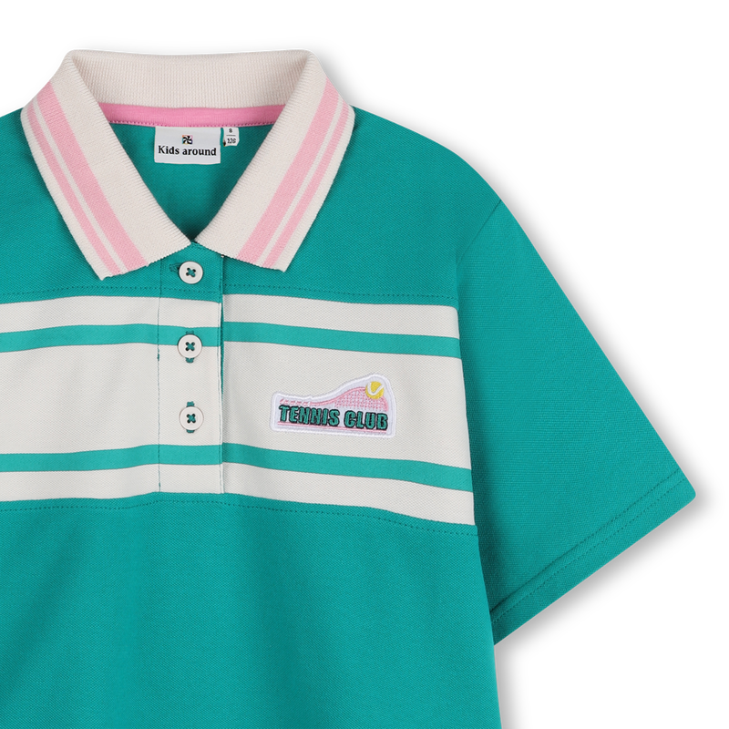 Short-Sleeved Polo Shirt KIDS AROUND 
                        GIRL