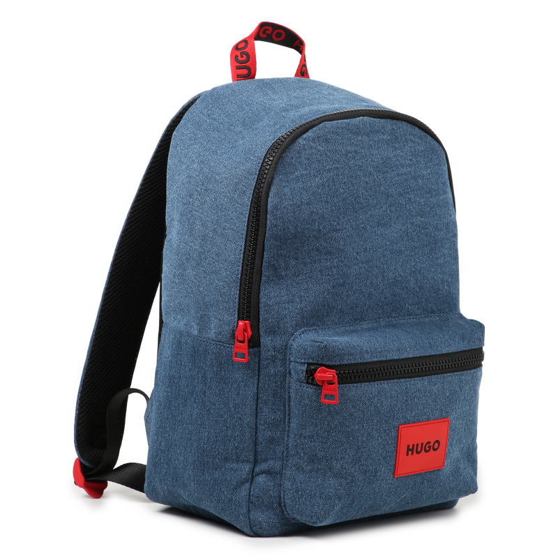 Cotton denim backpack HUGO 
                        BOY