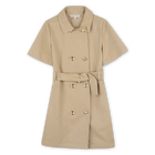 Short-sleeved twill dress MICHAEL KORS 
                    GIRL