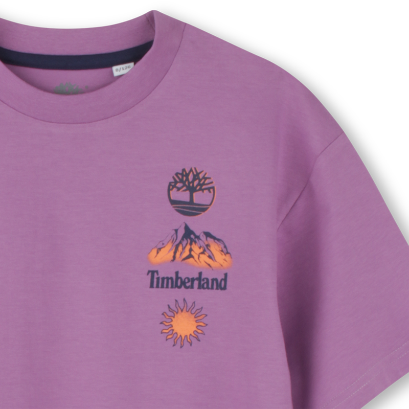 Loose mountain-print T-shirt TIMBERLAND 
                    BOY