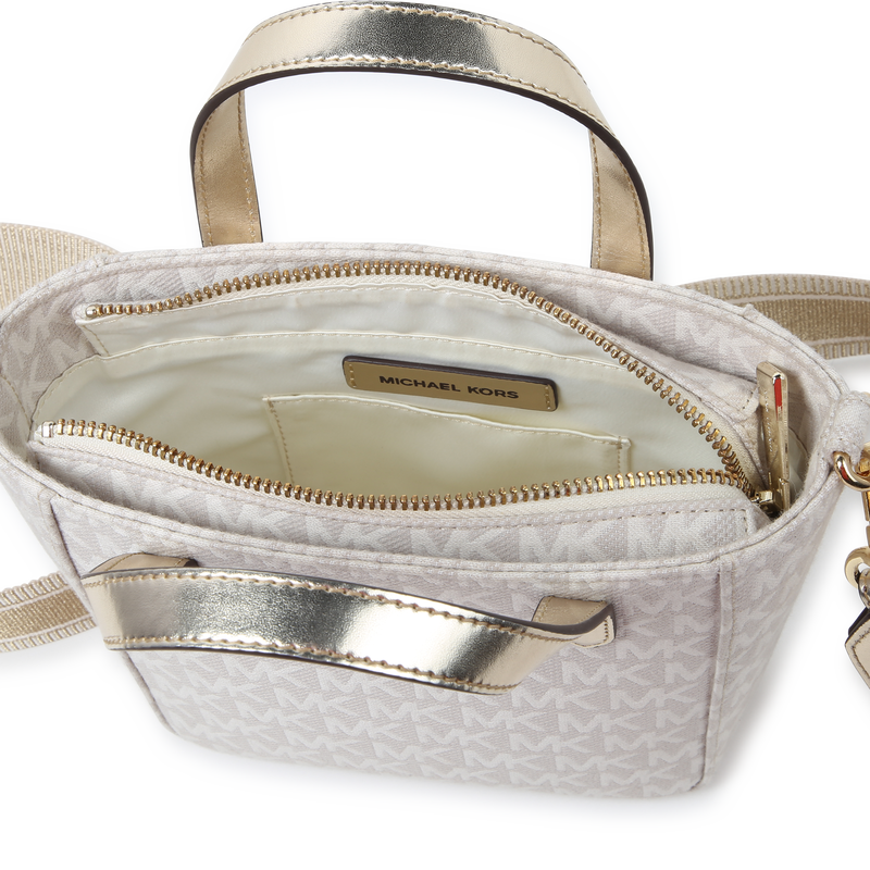 Printed zip-up tote bag MICHAEL KORS 
                        GIRL
