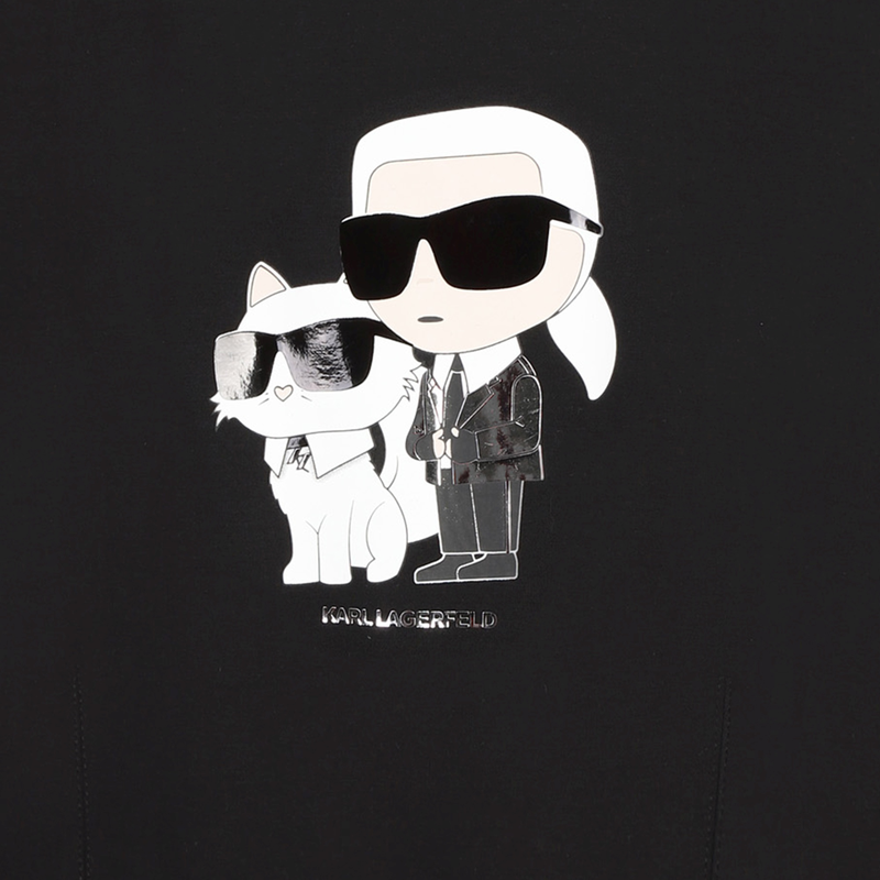 Karl-And-Choupette Graphic Sweatshirt KARL LAGERFELD KIDS 
                        GIRL