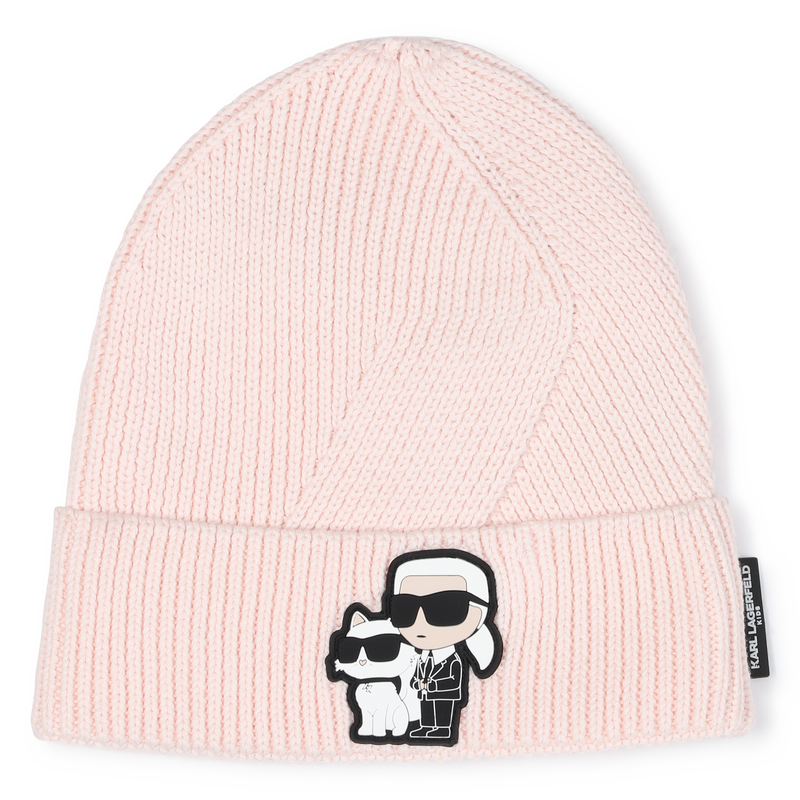 Knitted beanie KARL LAGERFELD KIDS 
                    GIRL