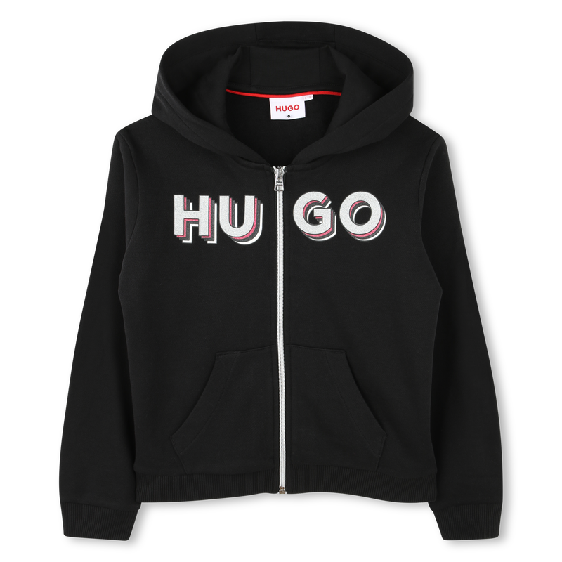 Zip-Up Hooded Sweatshirt HUGO 
                        GIRL