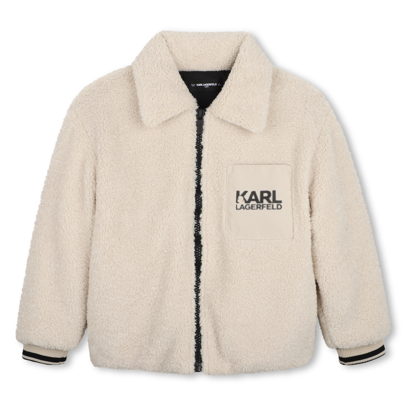 Sherpa jacket KARL LAGERFELD KIDS 
                        BOY