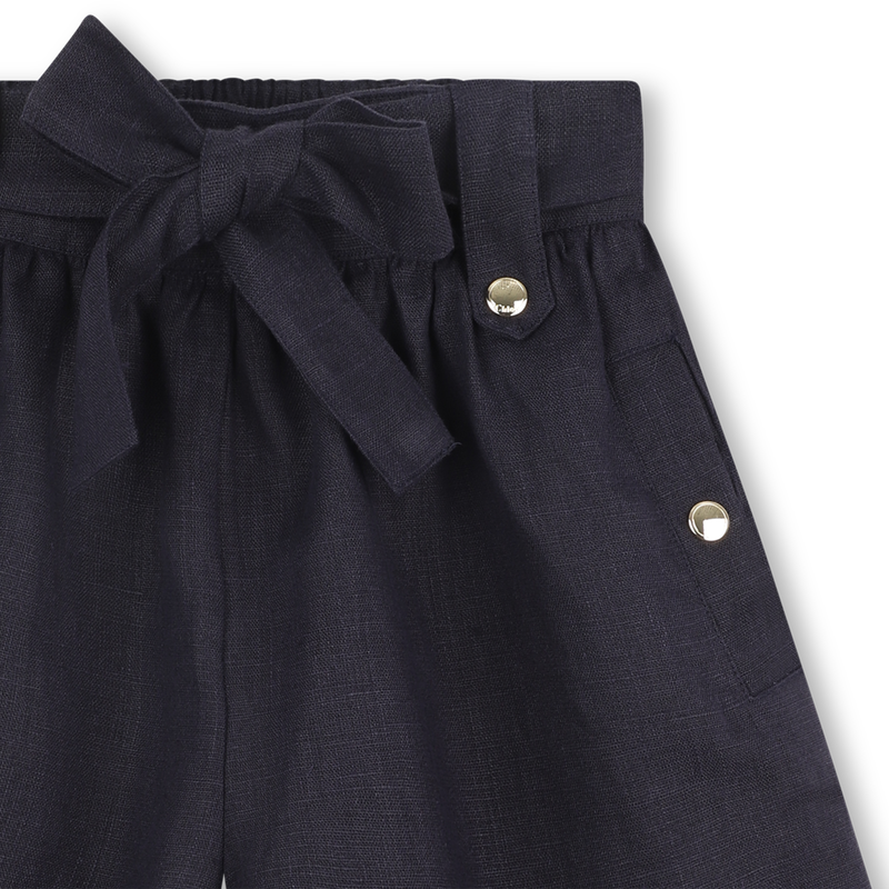 Belted linen shorts CHLOE 
                    GIRL