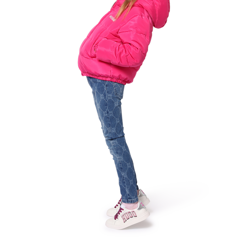 Printed Lace-Up Sneakers HUGO 
                        GIRL