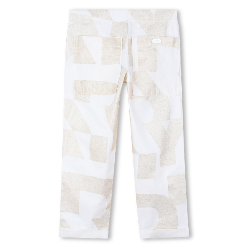 Cotton and linen trousers DKNY 
                    GIRL