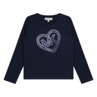Long-Sleeved Cotton T-Shirt MICHAEL KORS 
                    GIRL