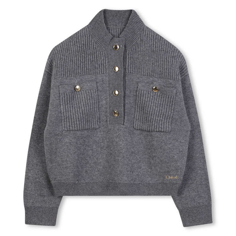 Knitted high-neck sweater CHLOE 
                        GIRL