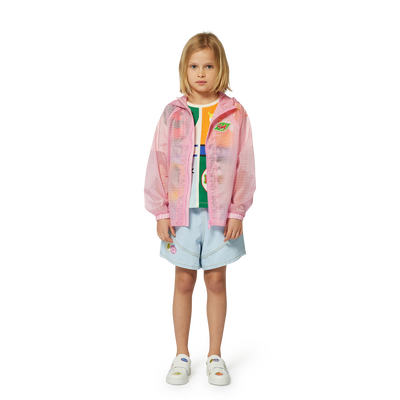 Water-repellent windbreaker KENZO KIDS GIRL