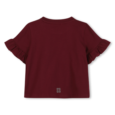 T-shirt with ruffles GIVENCHY GIRL