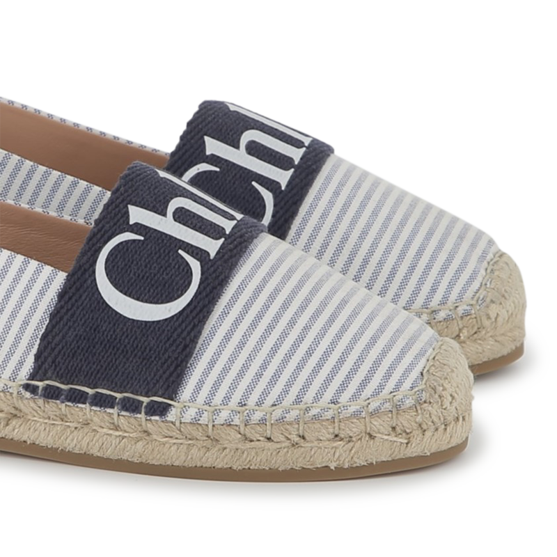 Striped canvas espadrilles CHLOE 
                    GIRL