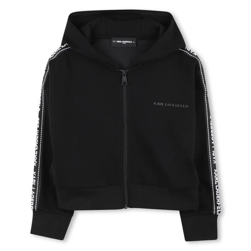 Hooded cardigan KARL LAGERFELD KIDS 
                        GIRL