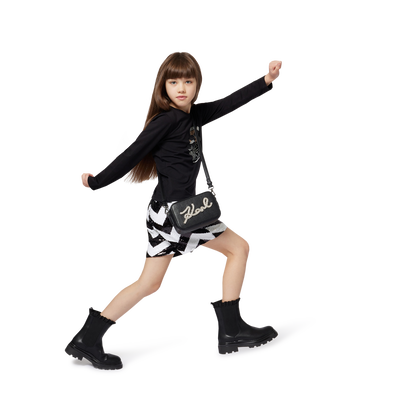 Herringbone shorts KARL LAGERFELD KIDS GIRL